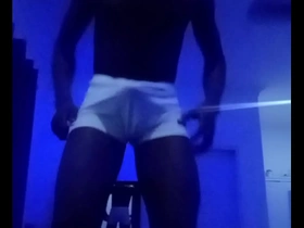 Beautiful shemale gets black cock in her ass
