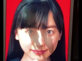 Cum tribute for Ms. Eina Ashida in a bukkake facial scene