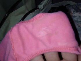 Solo guy’s fetish for smelling his sister-in-law’s panties
