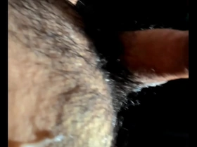Young and old gay men having sex together