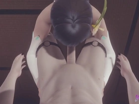 Venti Arcont gives a blowjob with POV camera angle in this Yaoi porn video.