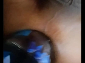 Gay Myanmar man tries out anal sex with a water bottle at home