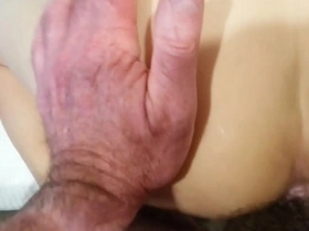 Gay Asian man having sex without a condom.