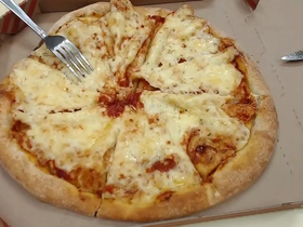 Gay slut cums on pizza and eats it up