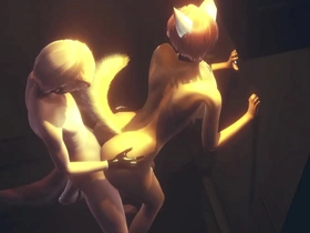 Furry Yaoi: A hot and steamy gay porn with a fox and a boy.