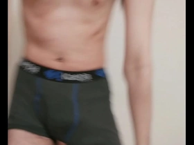 Gay teen strips naked.