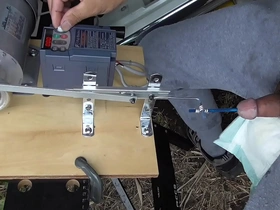 Kinky solo pleasure with a hi-speed urethral fucking machine