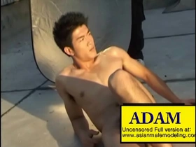 Adam, the Asian male model who is both gorgeous and masculine.