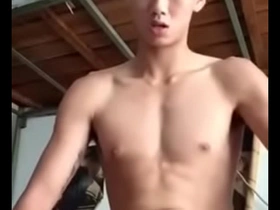 Young Asian males masturbate.