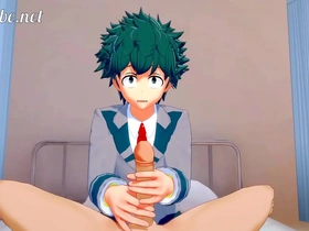 First time bareback anal in Boku No Hero Yaoi series with Deku and Bakugou