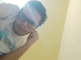 Gay amateur gives a blowjob