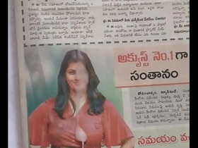 Solo performance of the busty Indian actress Varalakshmi Sarathkumar ends up in a solo cumshot