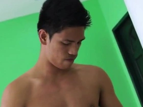 Straight boy gets fucked and pisses with his gay partners