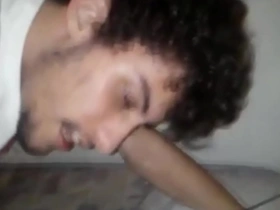 Gay men having intense orgasm