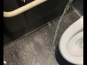 Gay toilet scene with college boy in Japan