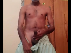 Hot Pakistani gay masturbates and has sex in reshmi shalwar