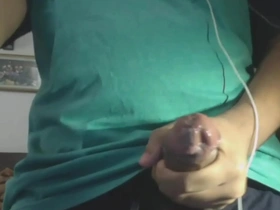 A hot Indian gay masturbates and has a facial.