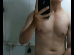 Young Japanese webcam model has rough sex with European partner