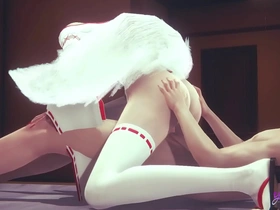 Kitsune Femboys hot scene in Yaoi porn video