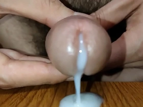 Japanese amateur masturbates and ejaculates.