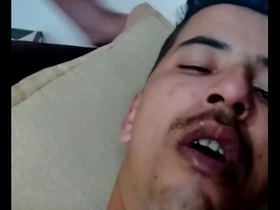 Young gay couple’s kinky session with facial finish