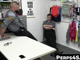 Gay cop Marco Napoli arrests twink Cole Church in a hot gay scene.