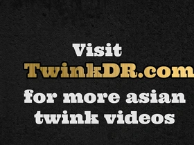 Asian doctor examines twinks anus after gay blowjob