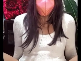 Chika, the beautiful Japanese ladyboy in steamy solo performance.