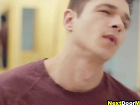 Straight man gets it on with two gay men in a threesome