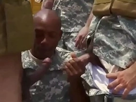 Gay military physical training with naked soldiers and hot group action