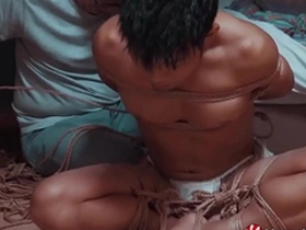Shibari Master Enchos hardcore fetish scene with Asian jock