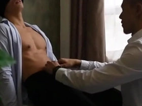 Gay model has sex with his Asian intern.