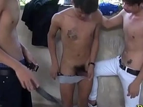 Young Asian boys masturbate and cum in high definition
