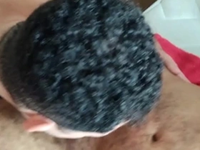 Gay sex with a hairy and horny Asian man