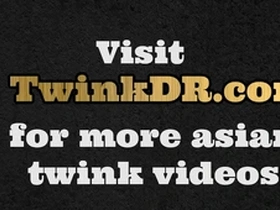 Asian medic gives blow job and analingus to a twink and gets pregnant with his cum.