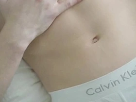 Young blonde twink Carter pleasuring himself.