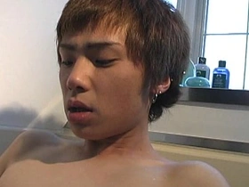 Japanese gay porn in the bathroom without a mask